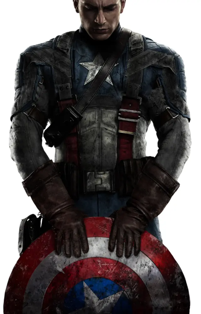Captain America Holding Shield