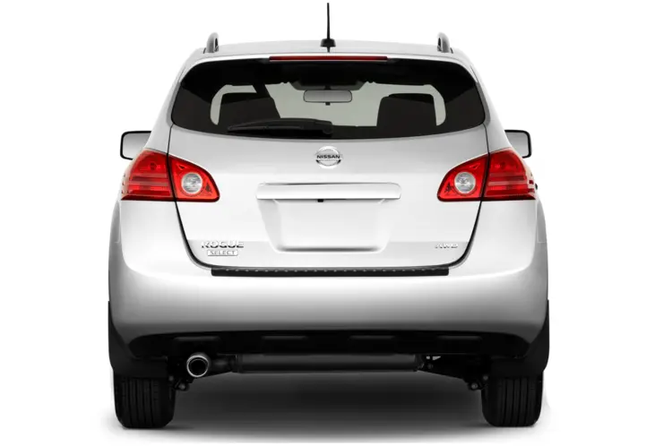 White Nissan Murano Mid-Size SUV Rear View