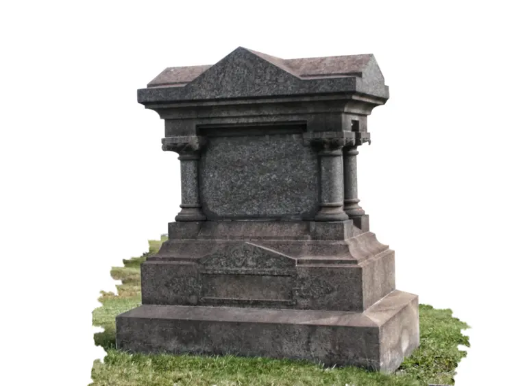 Historic Stone Tomb in Cemetery