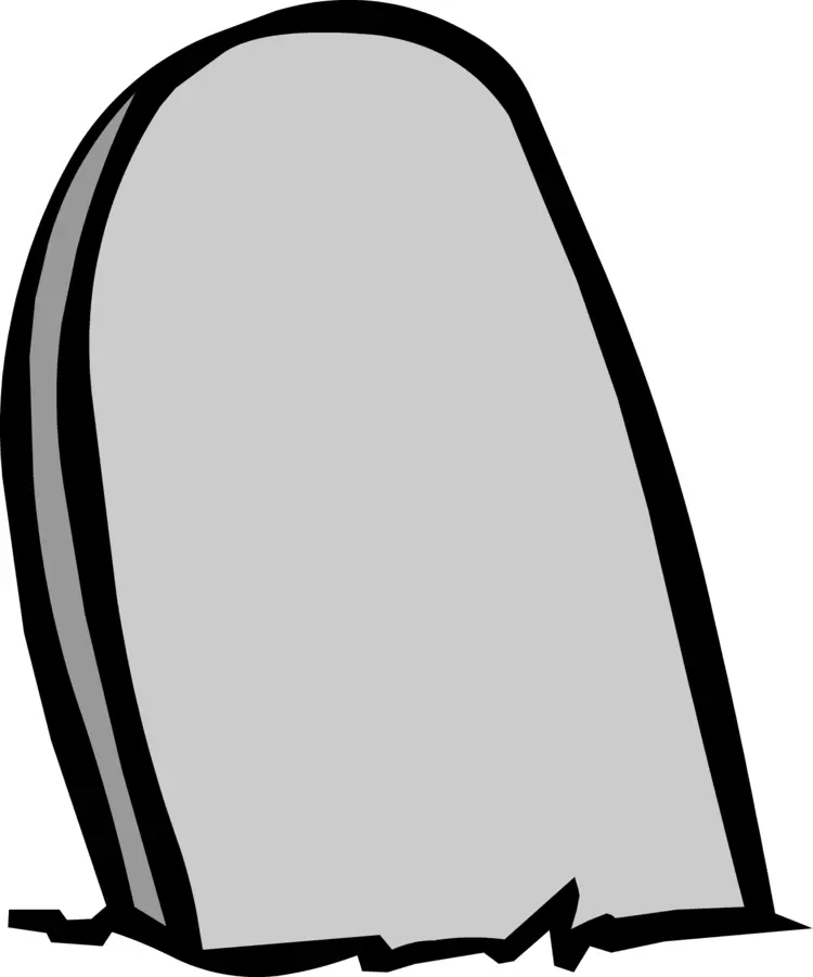 Simple Tombstone for Graveyard