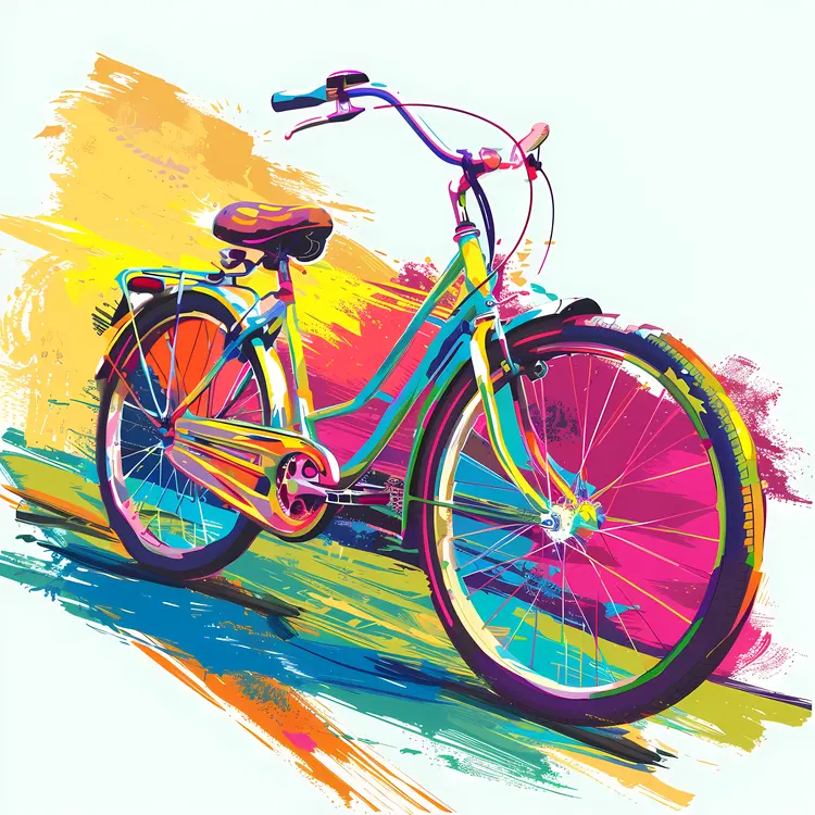 Colorful Artistic Bicycle