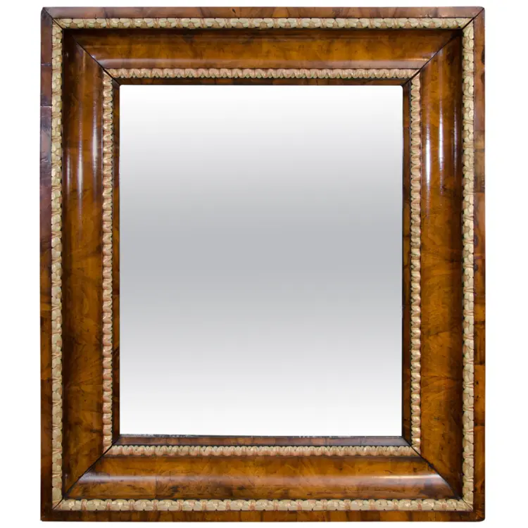 Rectangular Wooden Frame Mirror