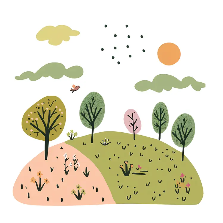 Cute Doodle Landscape