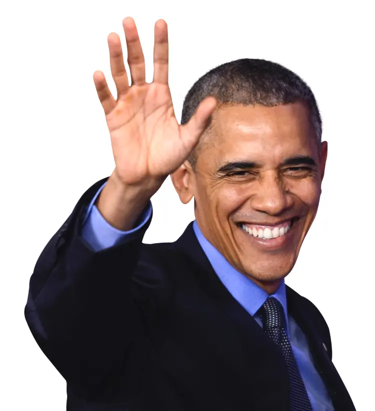 Person in Blue Suit Waving