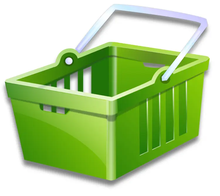 Green Shopping Basket