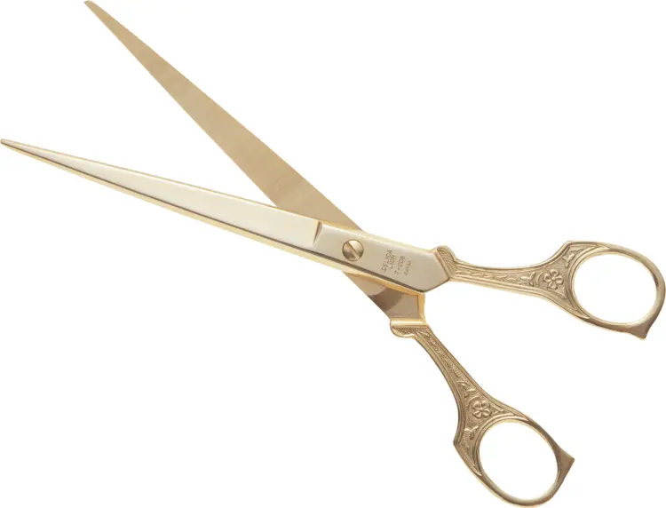 Gold Handle Scissors for Elegant Crafting