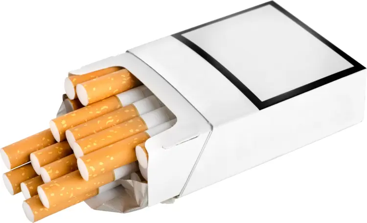 Open Pack of Cigarettes