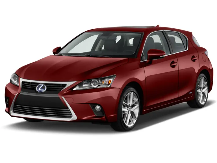 Red Lexus Hatchback