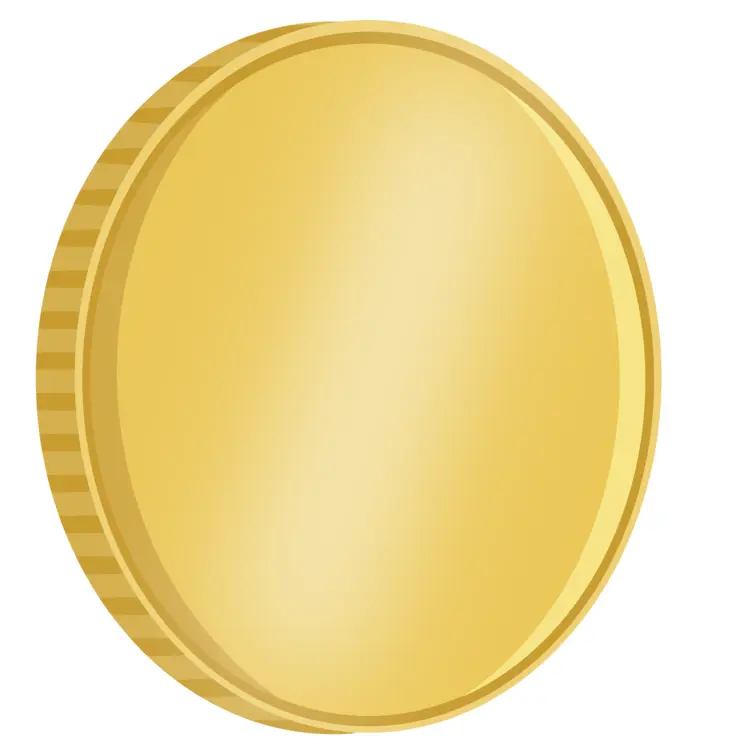 Blank Gold Coin