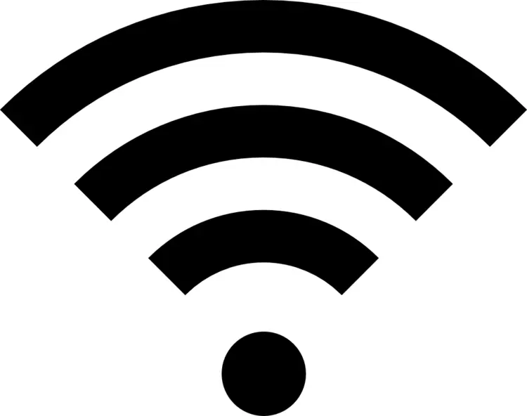 Black WiFi Symbol for Connectivity
