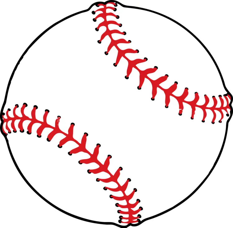 Baseball with Red Stitches