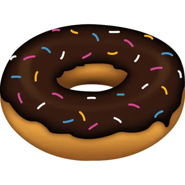 Chocolate Donut with Sprinkles