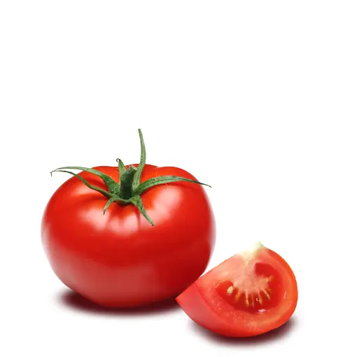 Whole and Sliced Red Tomato