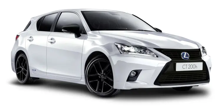 Modern White Lexus Car