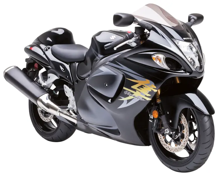 Black Suzuki Sports Motorcycle