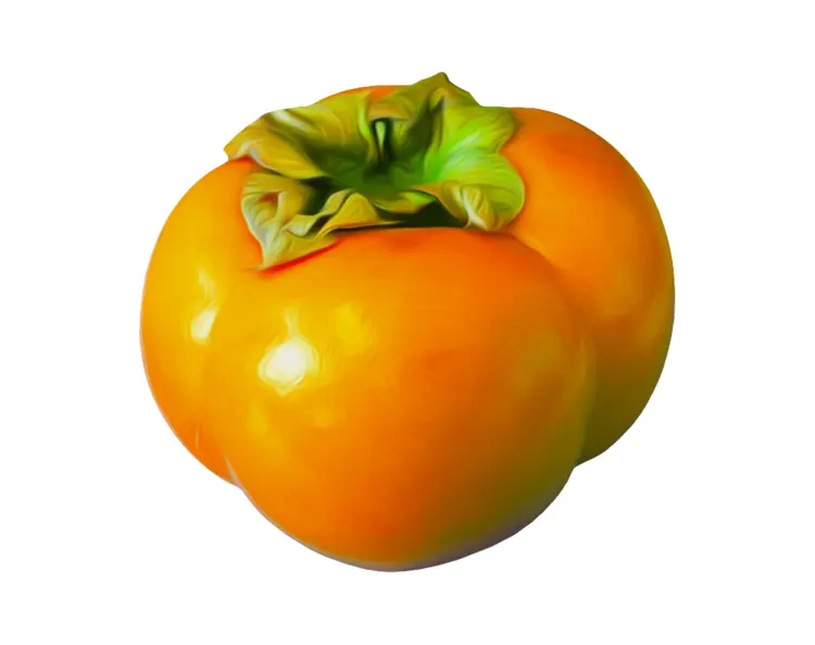 Whole Orange Persimmon