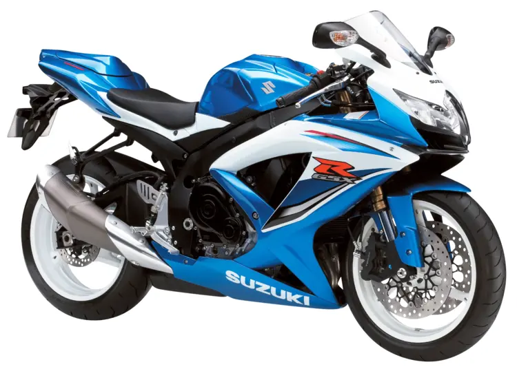 Blue Suzuki Sports Motorcycle