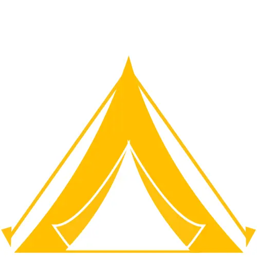 Yellow Tent Silhouette