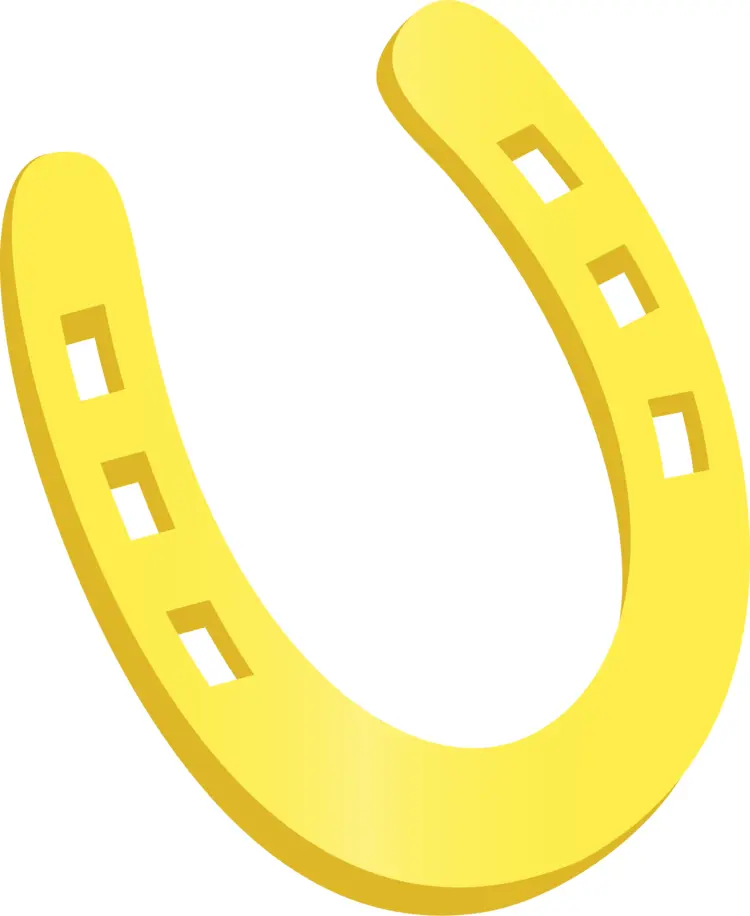 Yellow Horseshoe Symbol