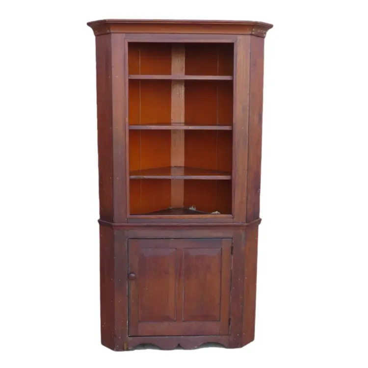 Vintage Wooden Corner Cabinet