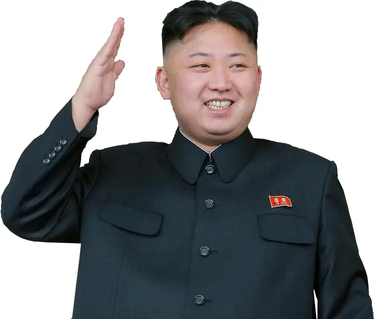 Smiling Man Saluting