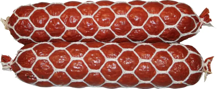 Netting Wrapped Salami