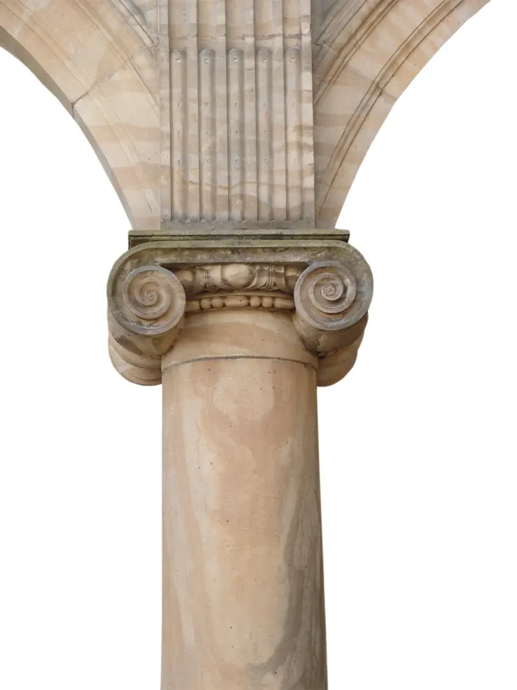 Ionic Column with Scrolls