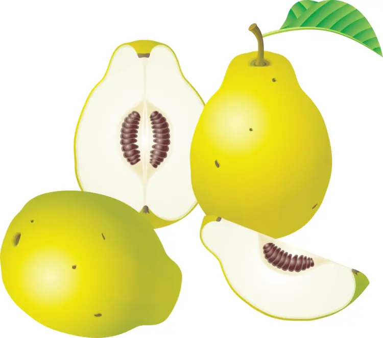 Sliced and Whole Guavas