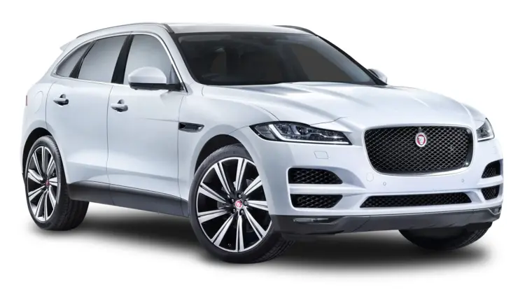 White Jaguar Luxury SUV