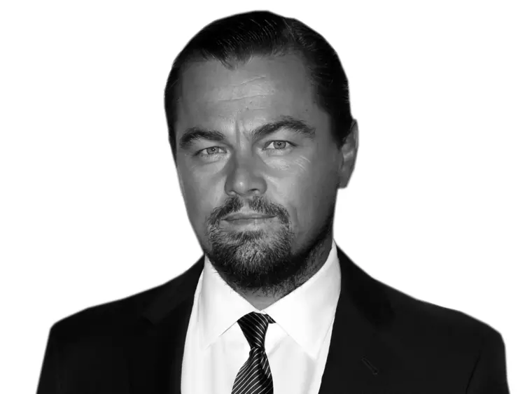 Black and White Portrait of a Man in Suit