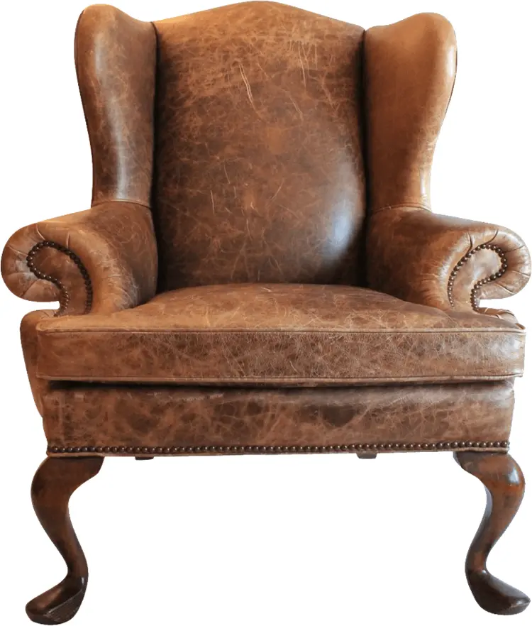 Vintage Brown Leather Armchair