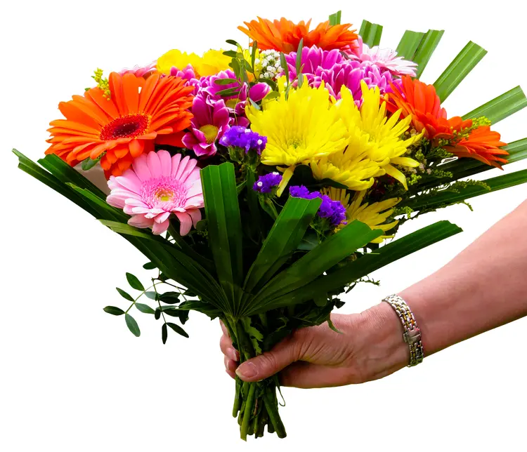 Vibrant Colorful Flower Bouquet