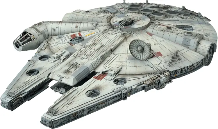 Iconic Millennium Falcon Spaceship