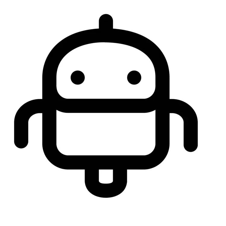 Minimalist Simple Outline Robot