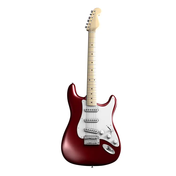 Red Electric Guitar for Rock Music