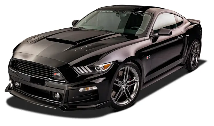 Black Ford Mustang Sports Car