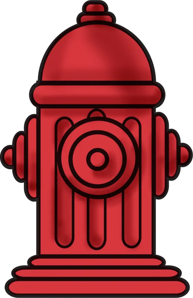Red Fire Hydrant for Safety