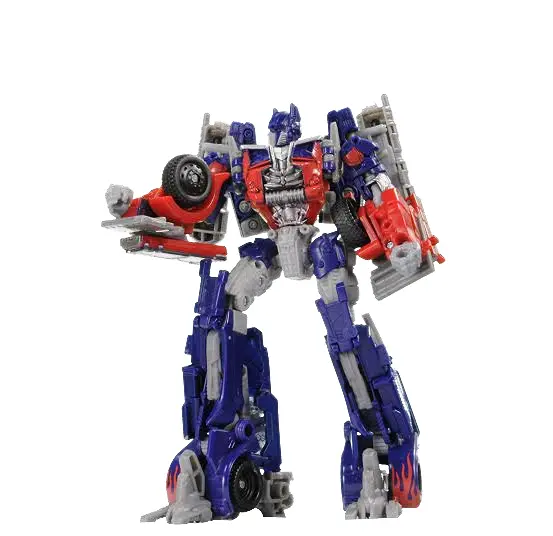 Blue and Red Transformer Action Figure