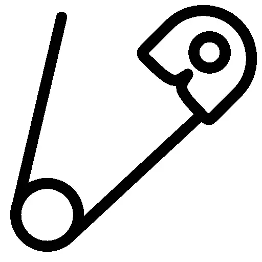 Simple Safety Pin Illustration