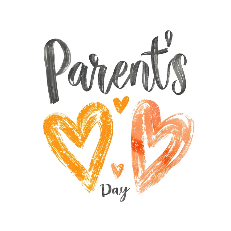 Parents Day Celebration with Orange Hearts