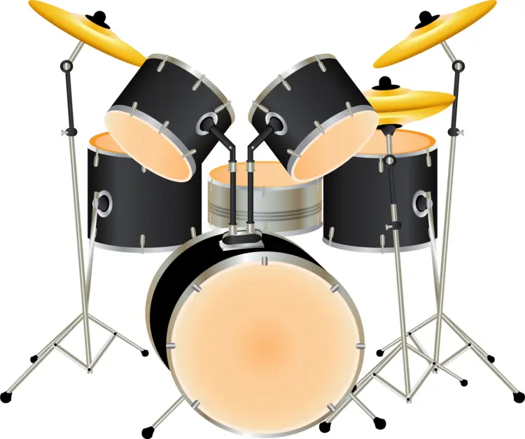 Complete Drum Set Illustration
