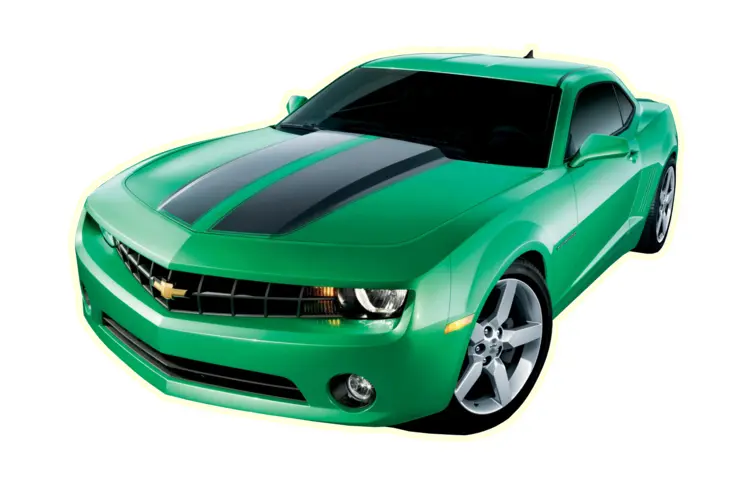 Green Chevrolet Camaro Sports Car
