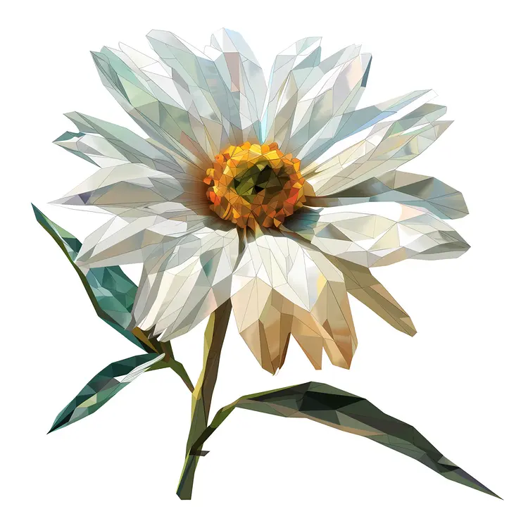 Geometric Polygonal Daisy