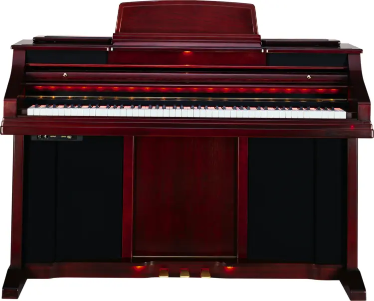 Classic Red Upright Piano for Home Practice