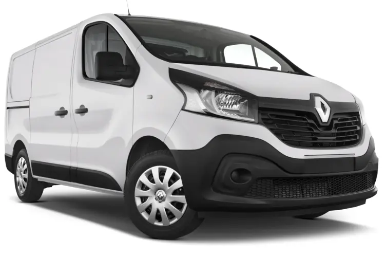 White Renault Van for Transport and Delivery