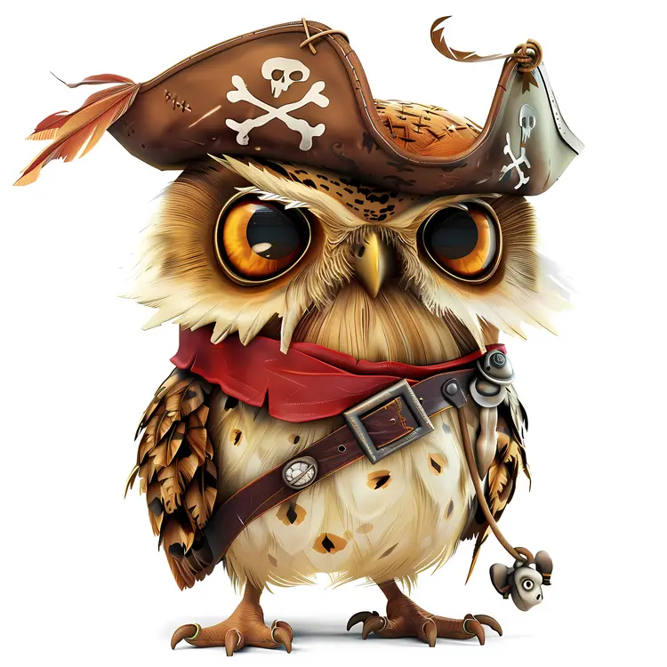 Adventurous Pirate Owl