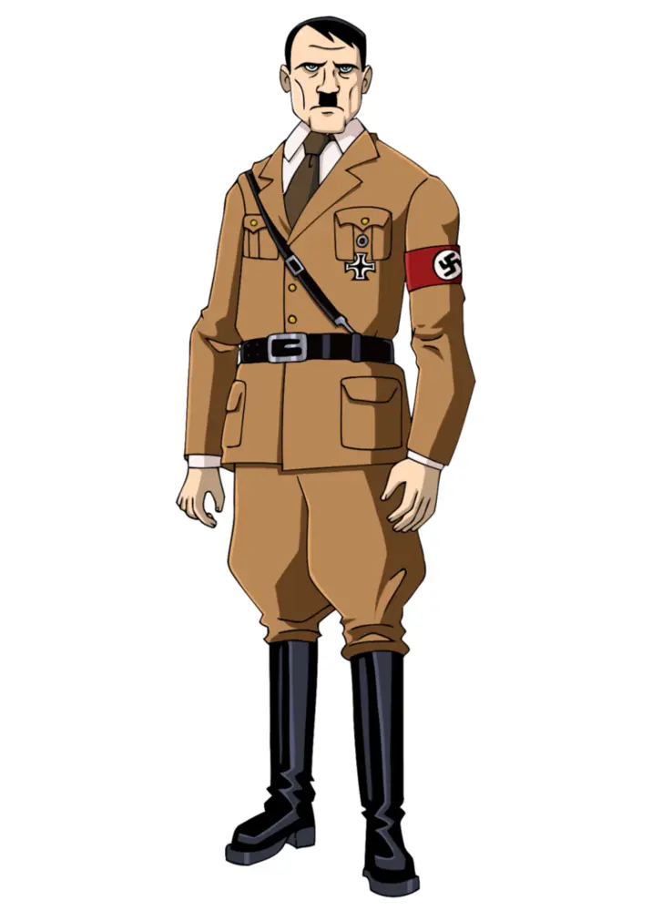 Cartoon Man in Uniform