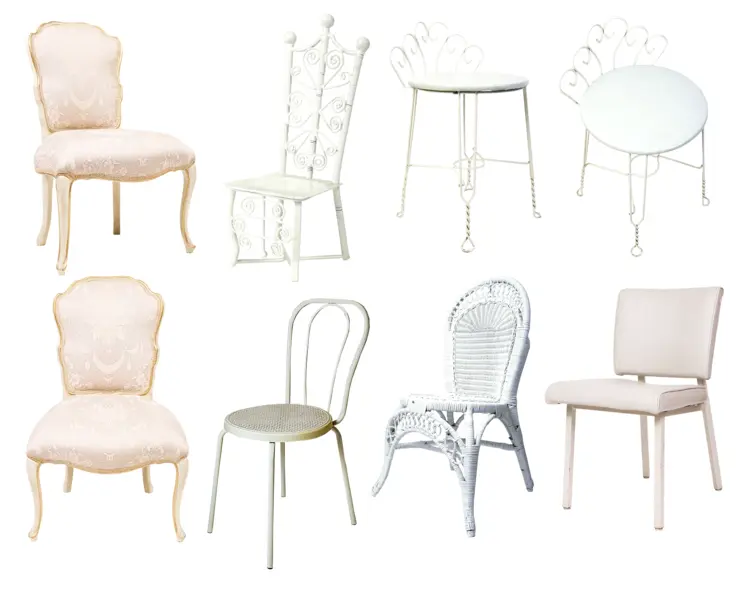 Elegant White Chairs Collection