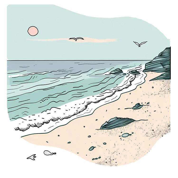 Serene Beach Landscape