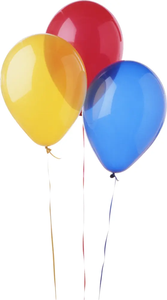 Red, Yellow, and Blue Party Balloons
